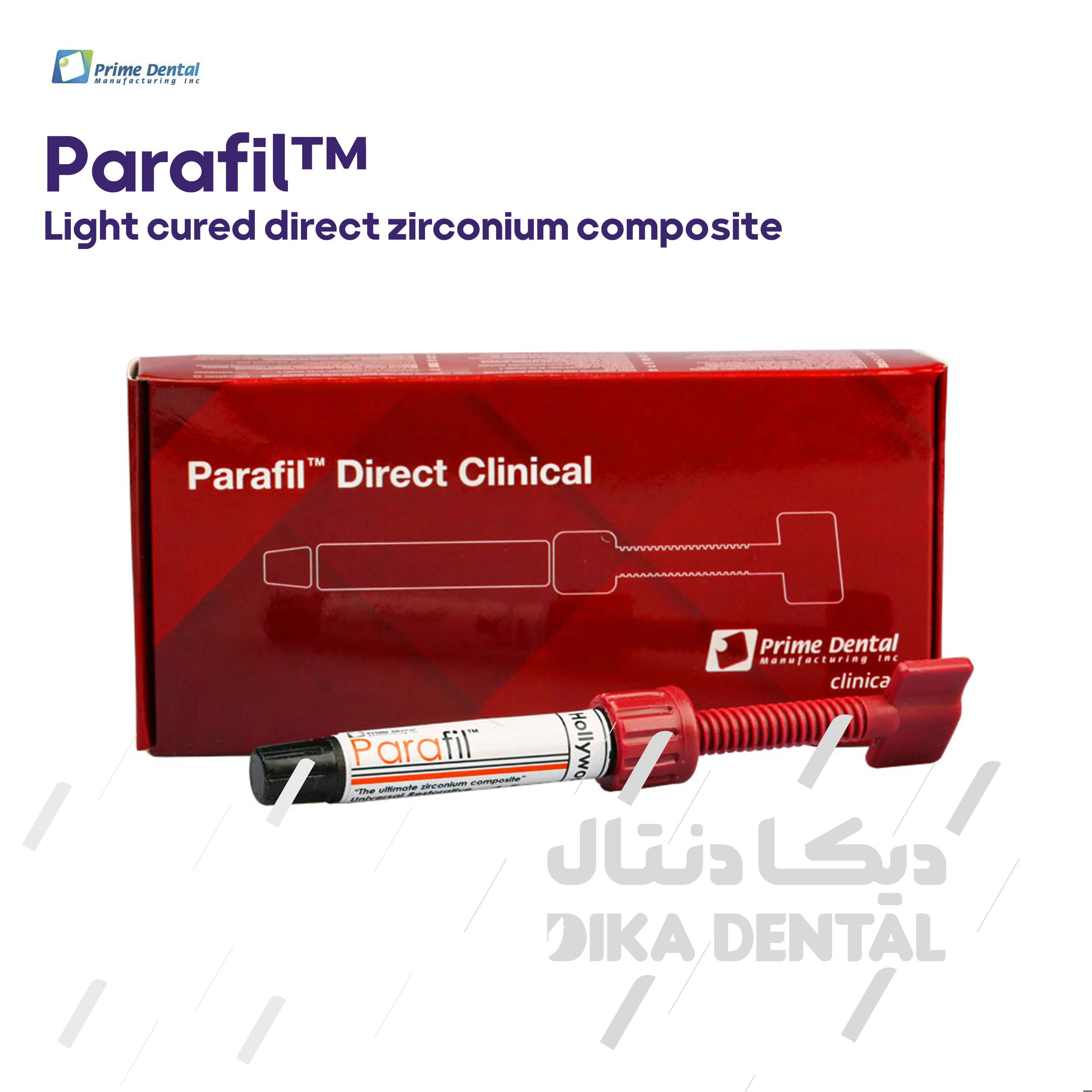 کامپوزیت پارافیل زیرکونیوم لایت کیور شده