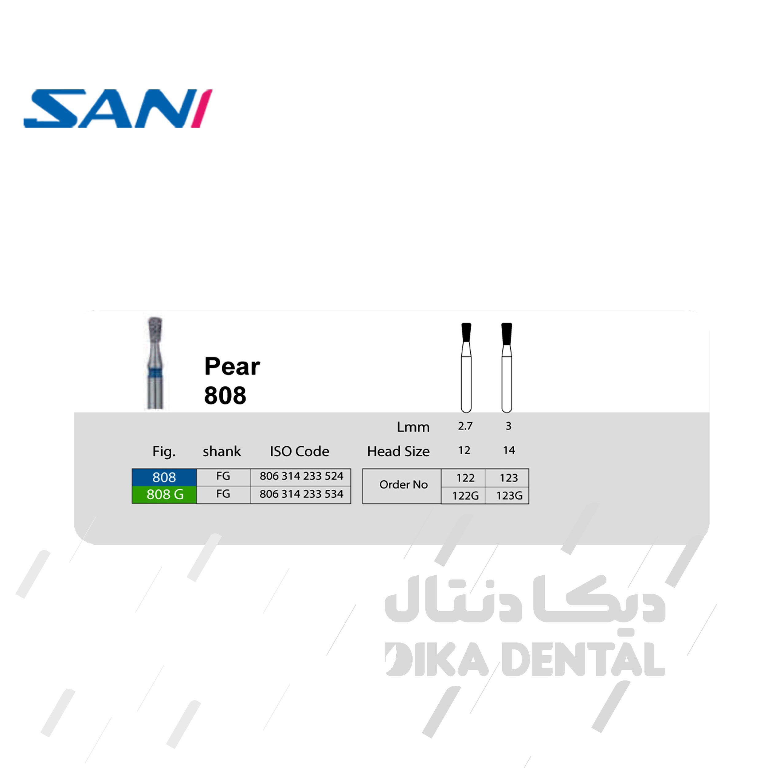 فرز الماسی مدل مخروطی معکوس توربین