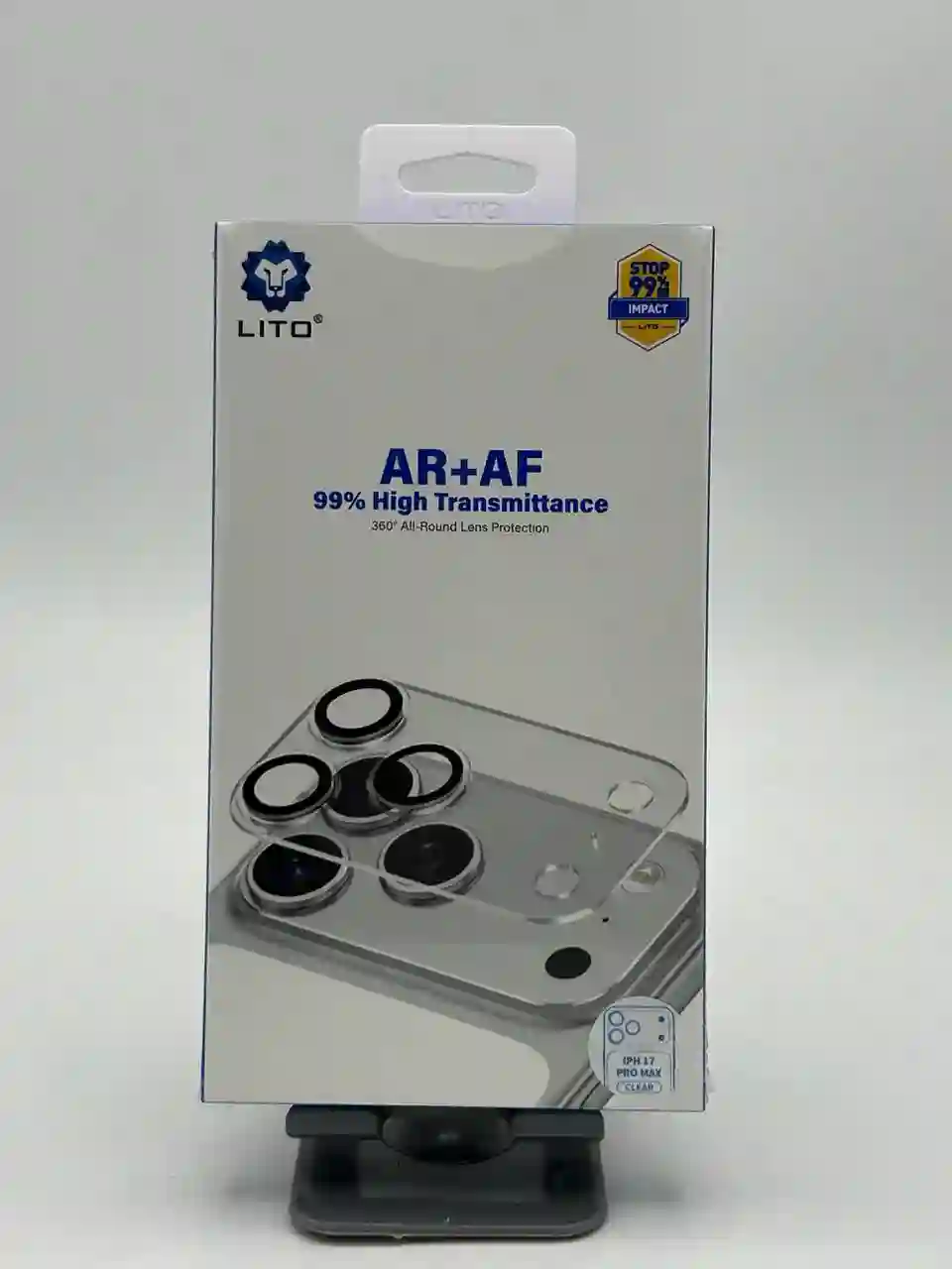  محافظ لنز دوربین لیتو مدل AR+AF مناسب آیفون ۱۷ پرو مکس 