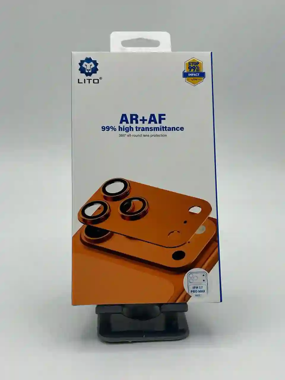  محافظ لنز دوربین لیتو مدل AR+AF مناسب آیفون ۱۷ پرو مکس 