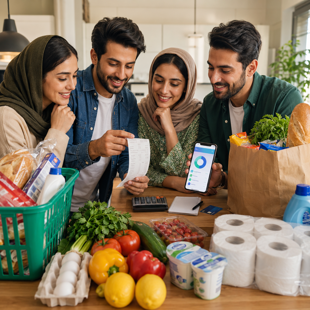 هزینه خرید سوپرمارکت گروهی؛ چطور سهم هر نفر را دقیق حساب کنیم؟