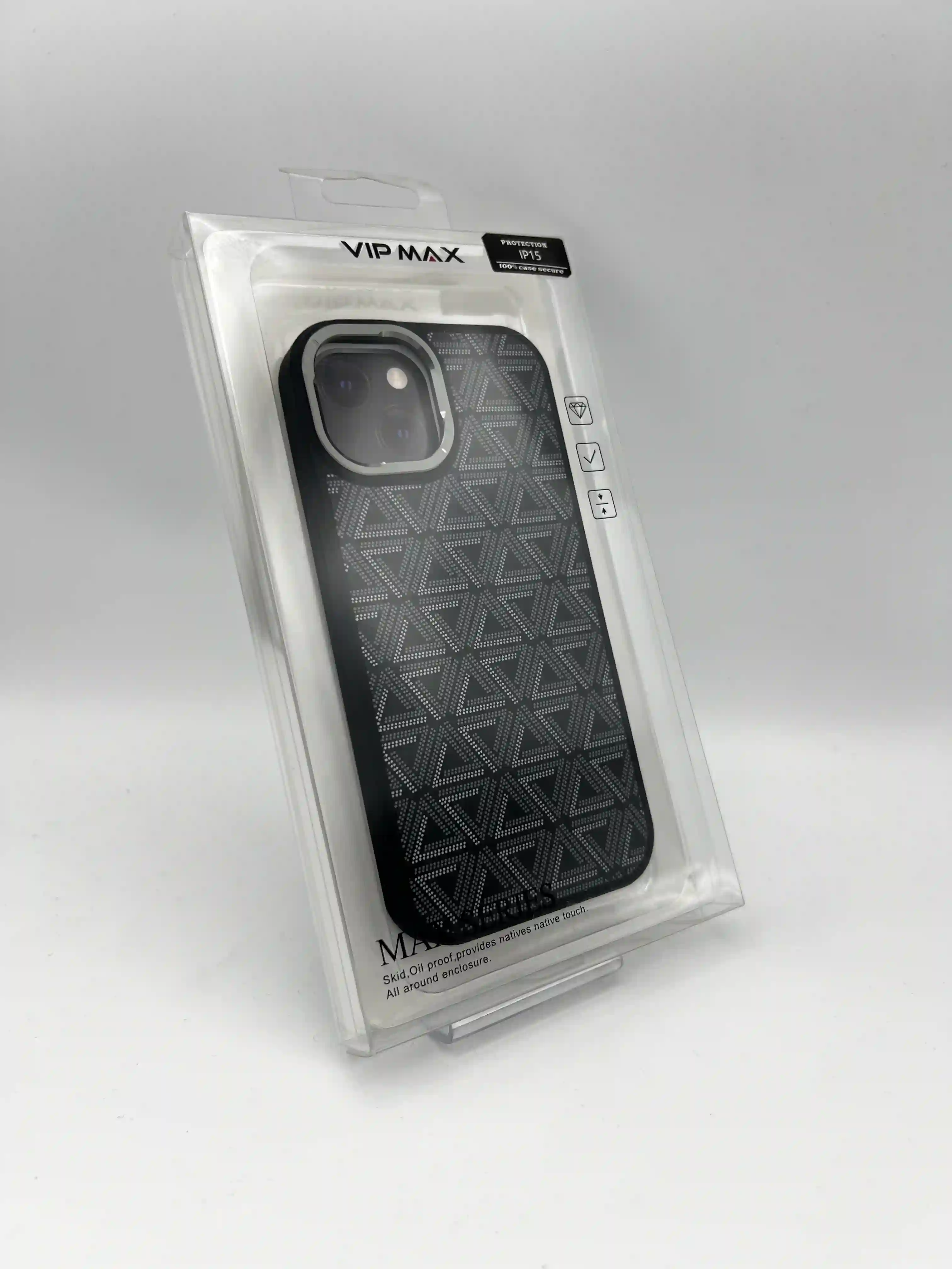 کاور طرح دار هندسی VIP MAX مدل MAX SERIES | محافظ iPhone 15 Normal