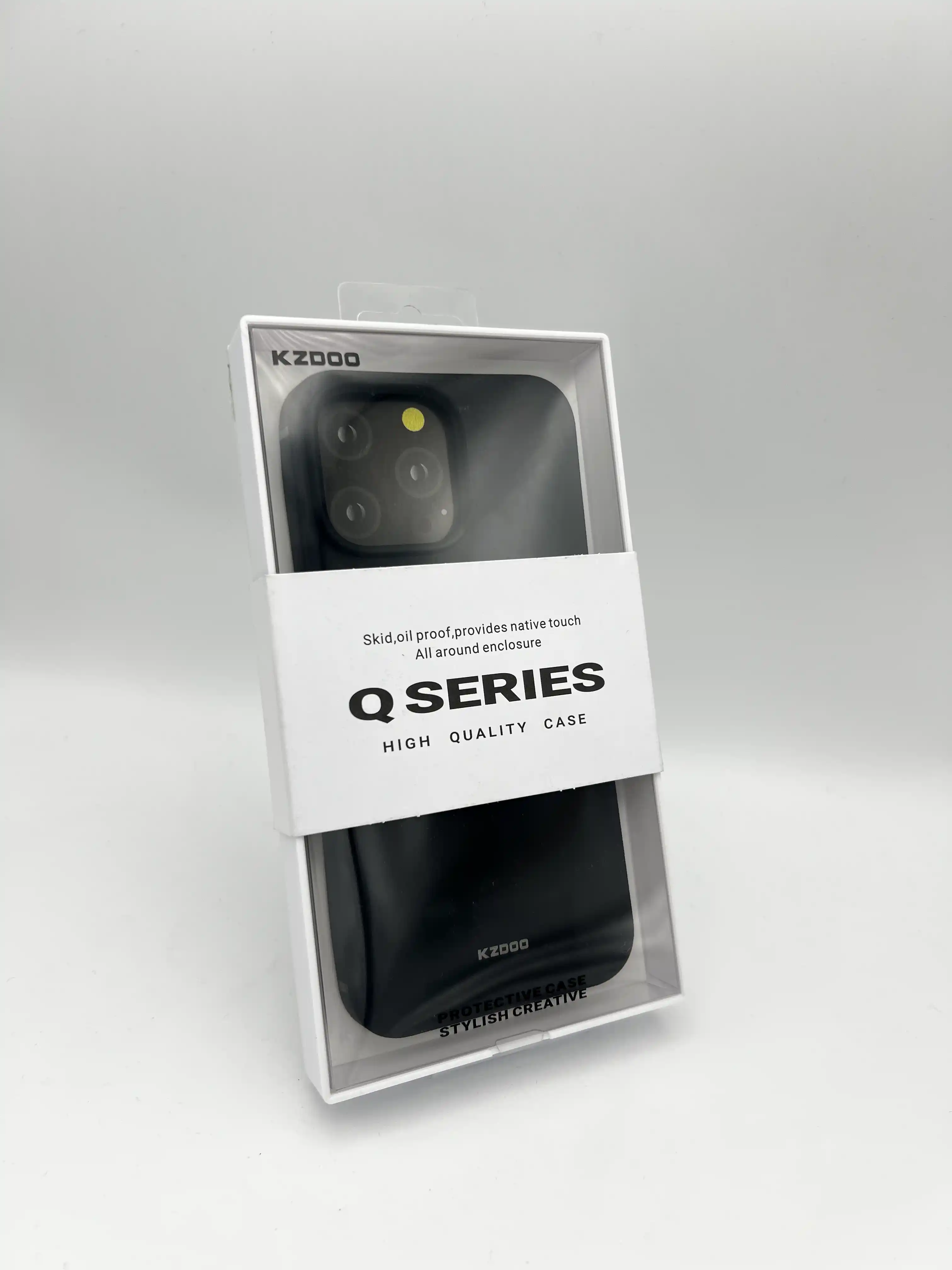 کاور ساده Kzdoo مدل Q-Series | قاب مات ضد ضربه iPhone 14 ProMax