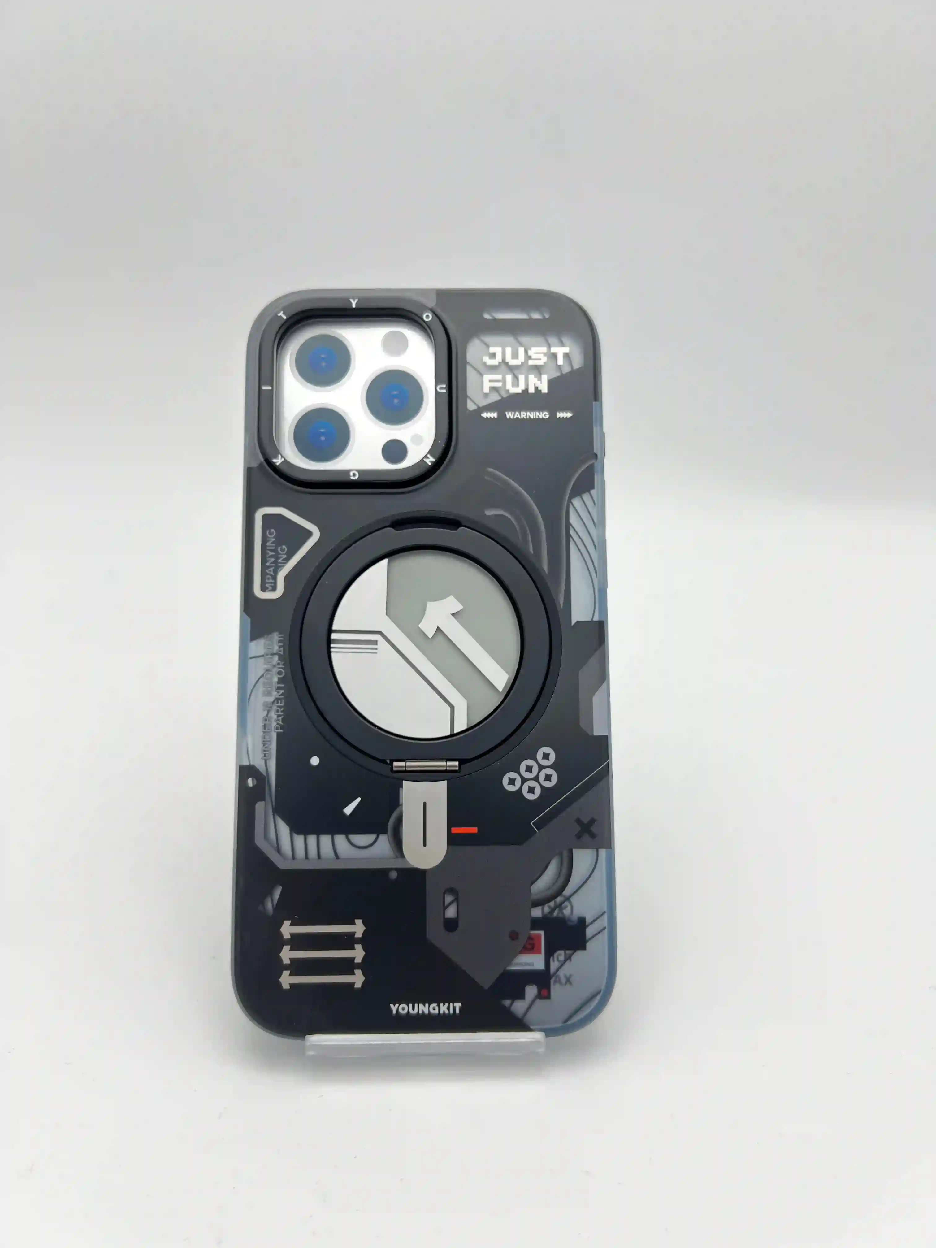 گارد YoungKit مدل Cyberpunk | مگ سیف و استند برای iPhone 16 Pro Max