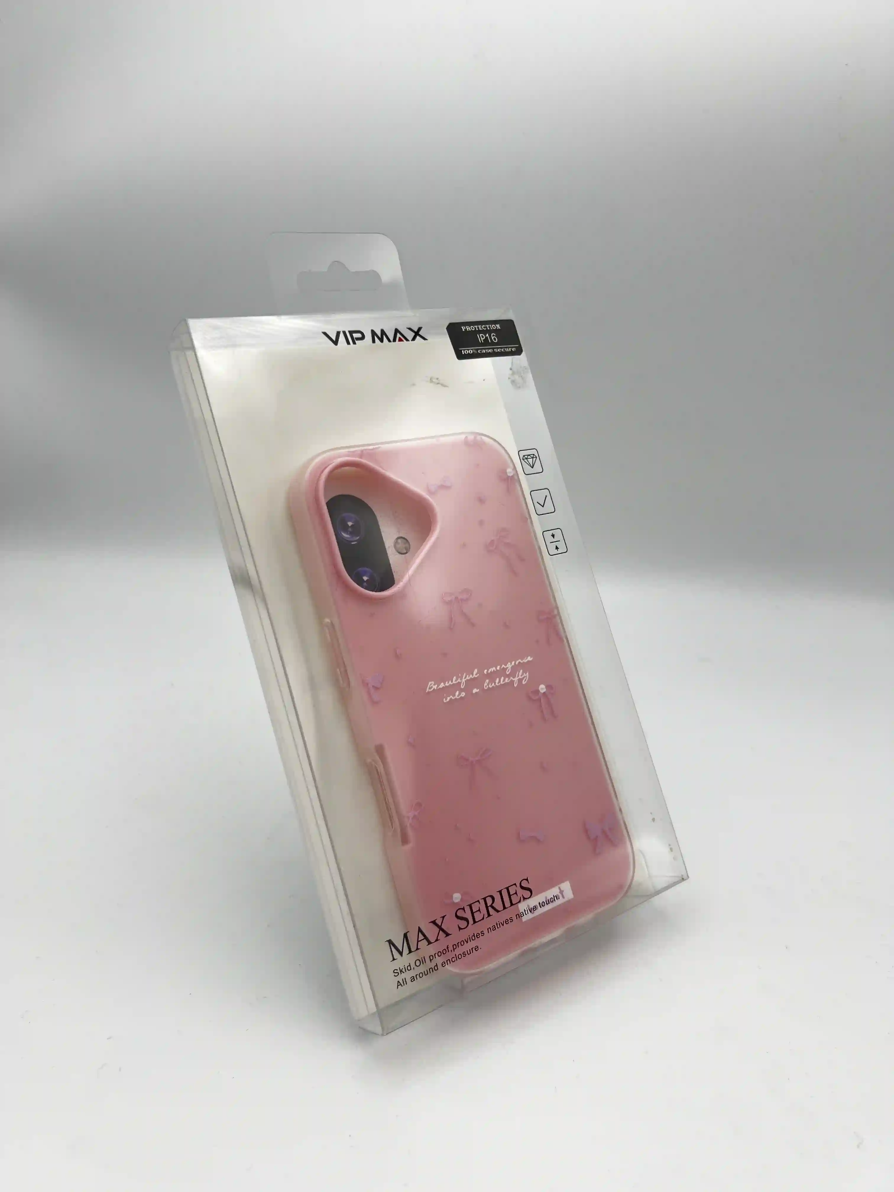 کاور فانتزی پاپیون مرواریدی Vip Max Max Series | قاب دخترانه iPhone 16 Normal