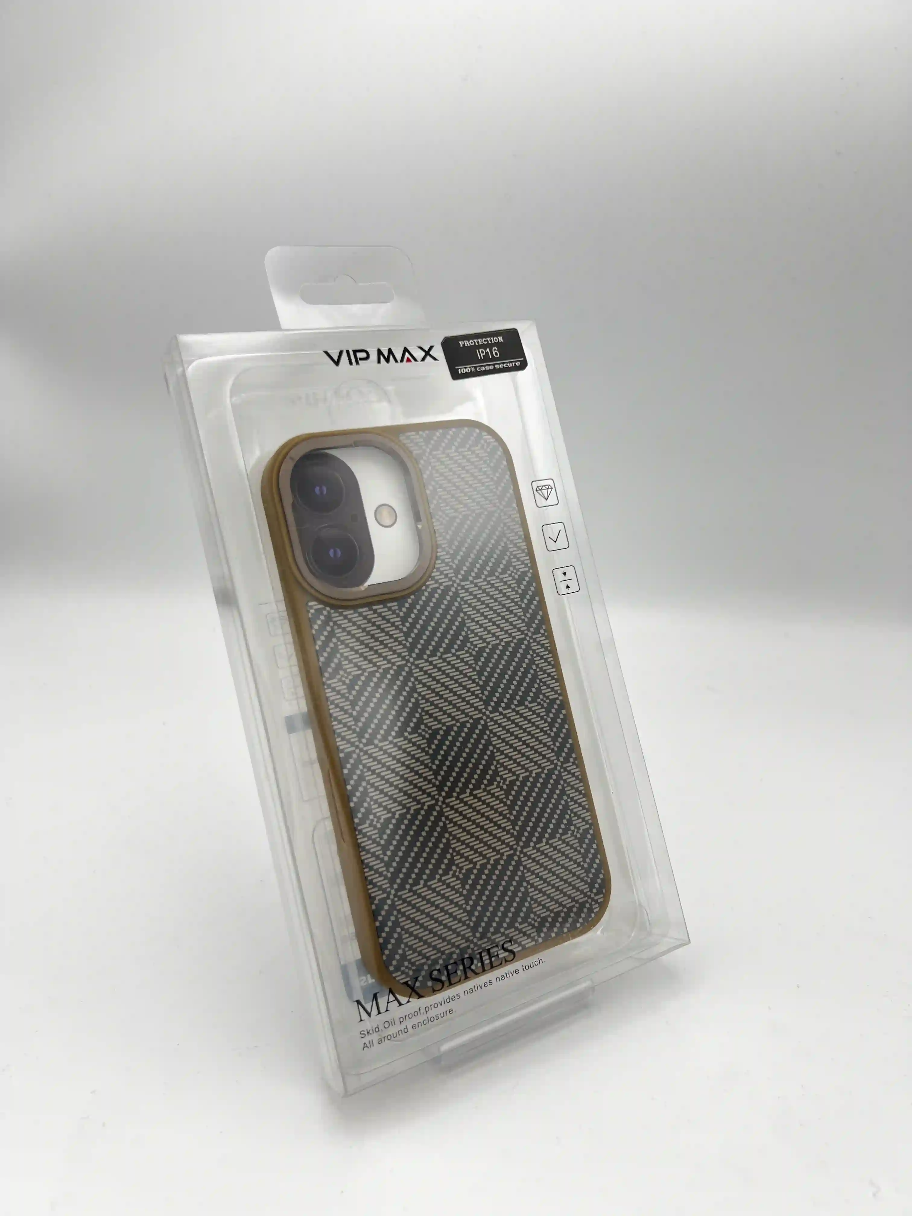 گارد VIP MAX مدل Max Series | طرح شطرنجی برای iPhone 16 Normal