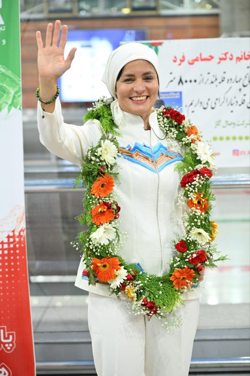 پیام تبریک معاون رئیس جمهور به افسانه حسامی‌فرد