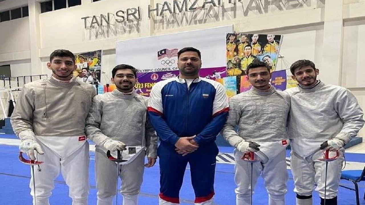 شمشیربازی زیر ۲۳ سال قهرمانی آسیا؛ پایان کار تیم سابر با کسب مدال برنز