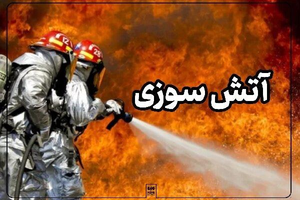 مصدومیت ۵ آتش‌نشان در آتش سوزی گسترده بابل