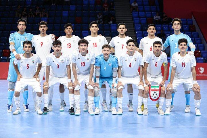 صعود تیم فوتسال پسران به نیمهنهایی با ۱۴ گله کردن سعودیها