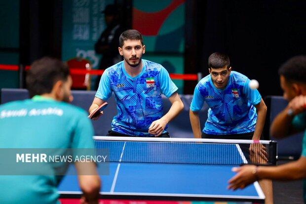 صعود تیم ملی تنیس روی میز مردان ایران به نیمه نهایی