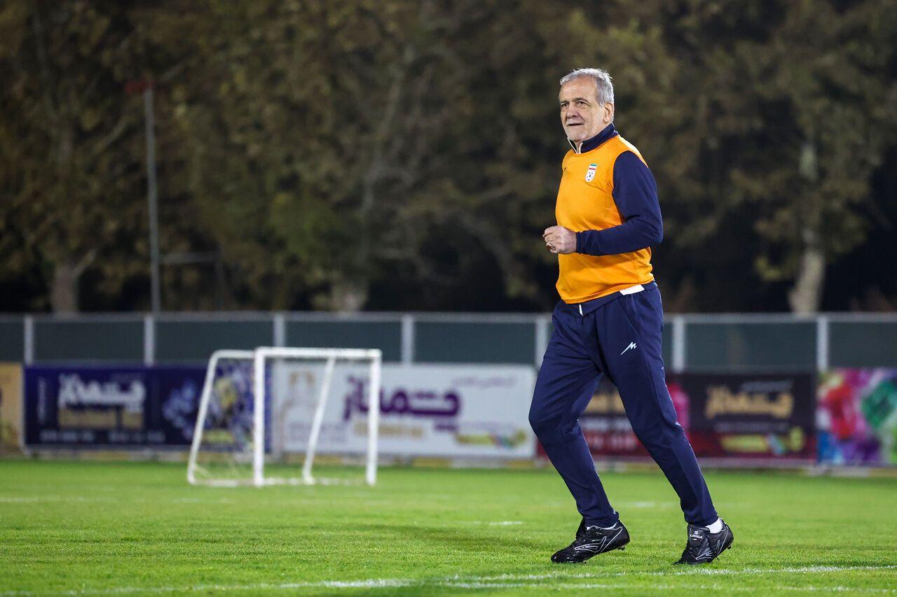 بازیکن جدید اردوی تیم ملی ایران؛ مسعود پزشکیان! / عکس