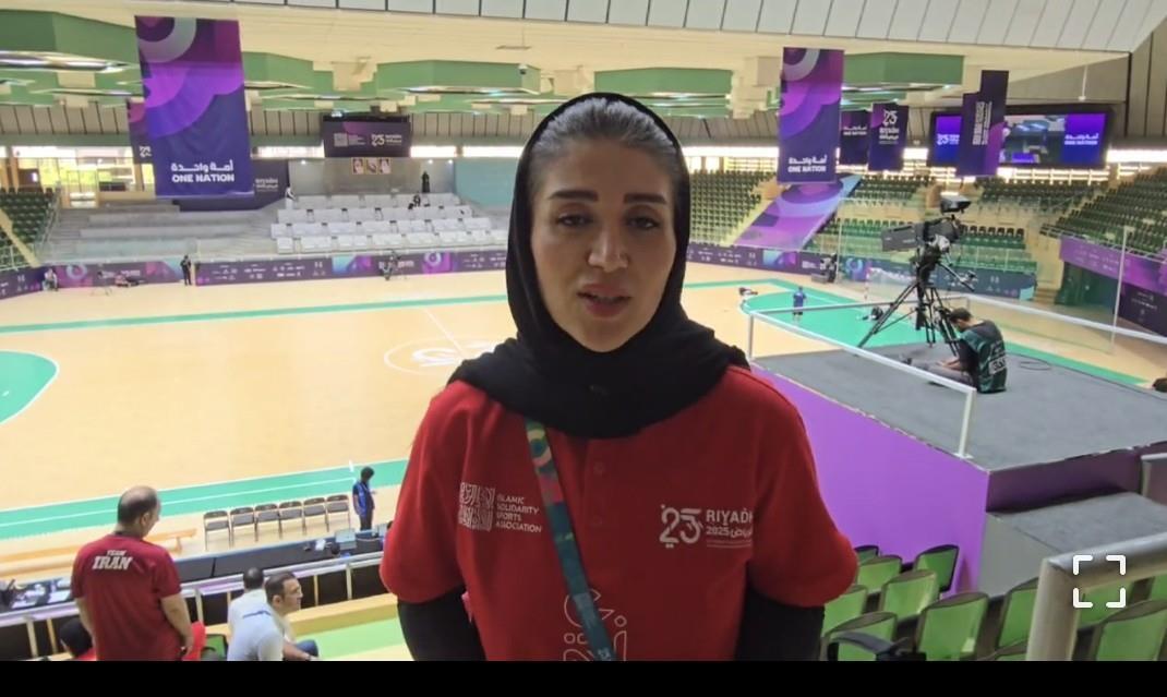 رحیمی: خوشحالم که به عنوان نخستین داور بانوی ایرانی در بازیهای همبستگی اسلامی حضور دارم