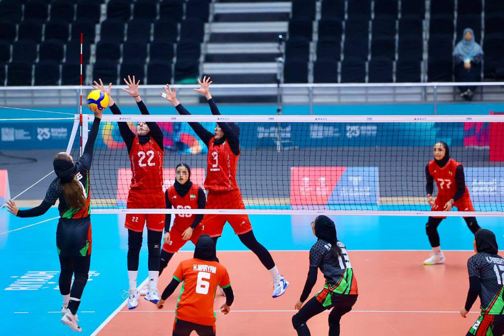 پیروزی تیم ملی والیبال بانوان ایران در دیدار نخست