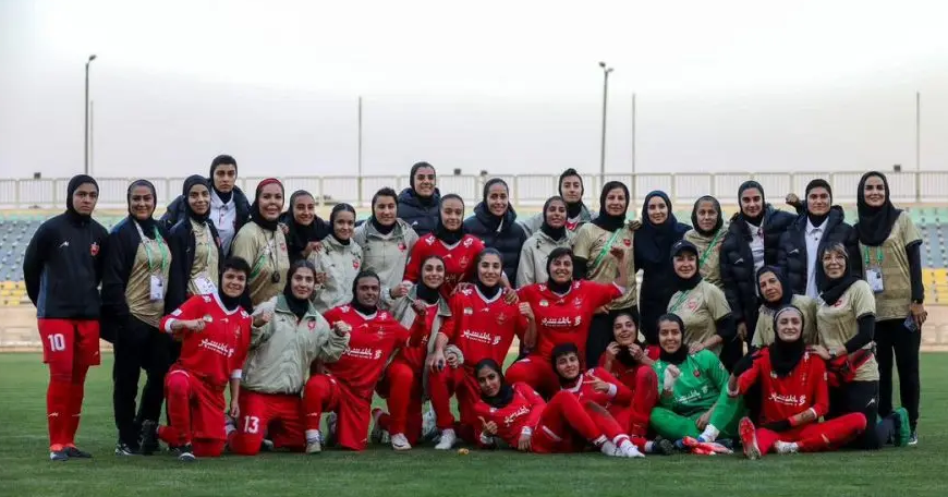 پیروزی پرگل تیم فوتبال بانوان پرسپولیس مقابل یاسام کردستان