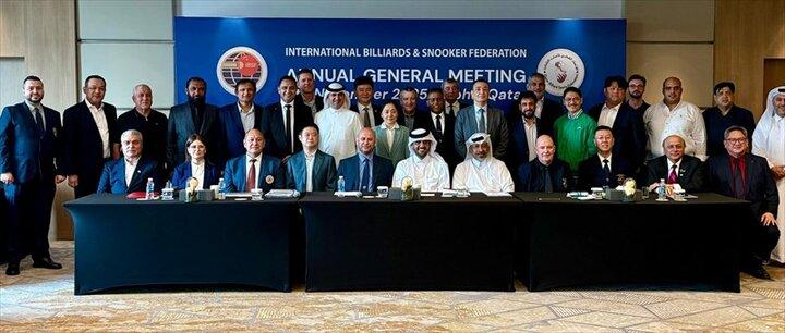 حضور هاشم اسکندری در مجمع سالیانه فدراسیون بین‌المللی بیلیارد و اسنوکر