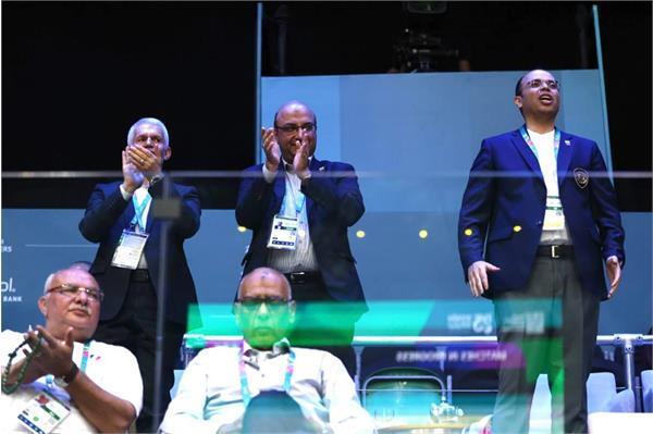 حضور مسئولان ورزشی کشورمان در محل مسابقات ووشو