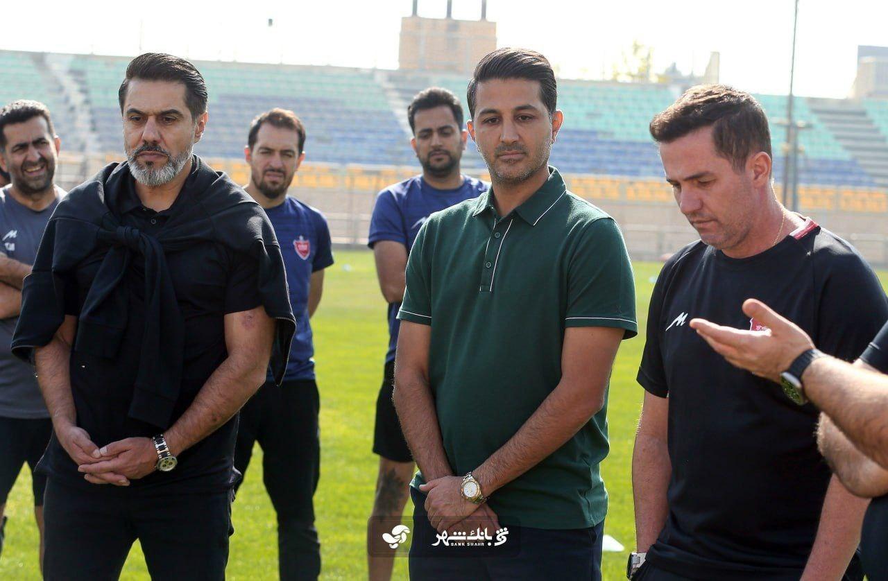 خداحافظی احساسی کاپیتان پرسپولیس با مهرداد خانبان / عکس