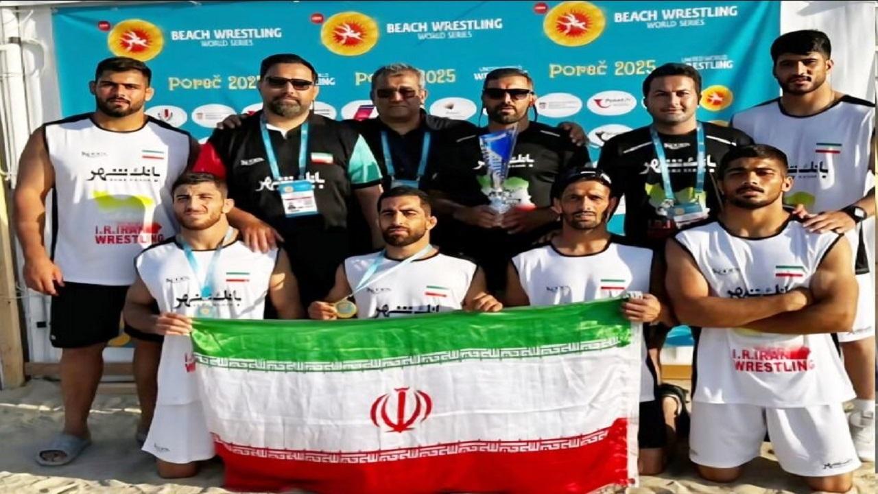 تیم ملی کشتی ساحلی نایب قهرمان کاپ جهانی شد