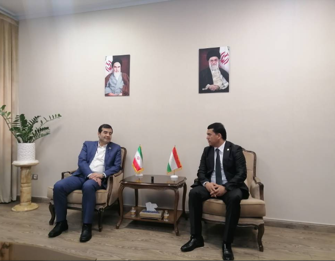 دیدار وزیر ورزش و جوانان ایران با رئیس اداره کار با جوانان و ورزش تاجیکستان