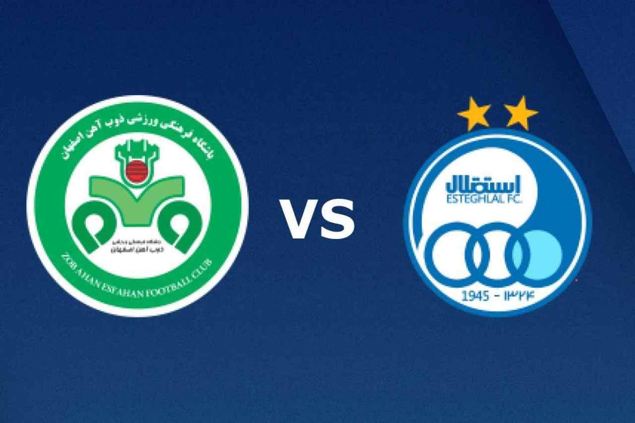استقلال 1-2 ذوب آهن؛ نیمه اول