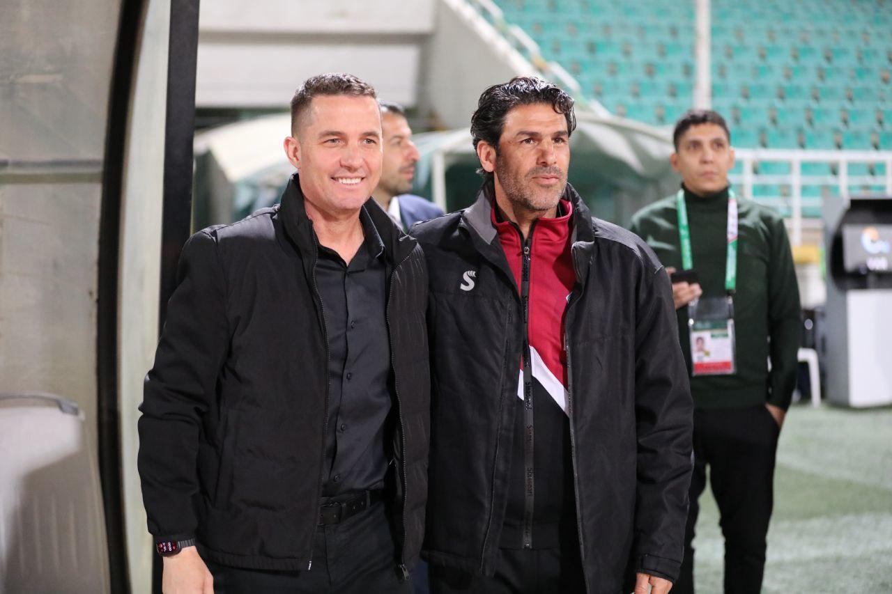 اوسمار ویرا سرمربی پرسپولیس تهران - حسین بادامکی مربی خیبر خرم آباد - لیگ برتر ایران