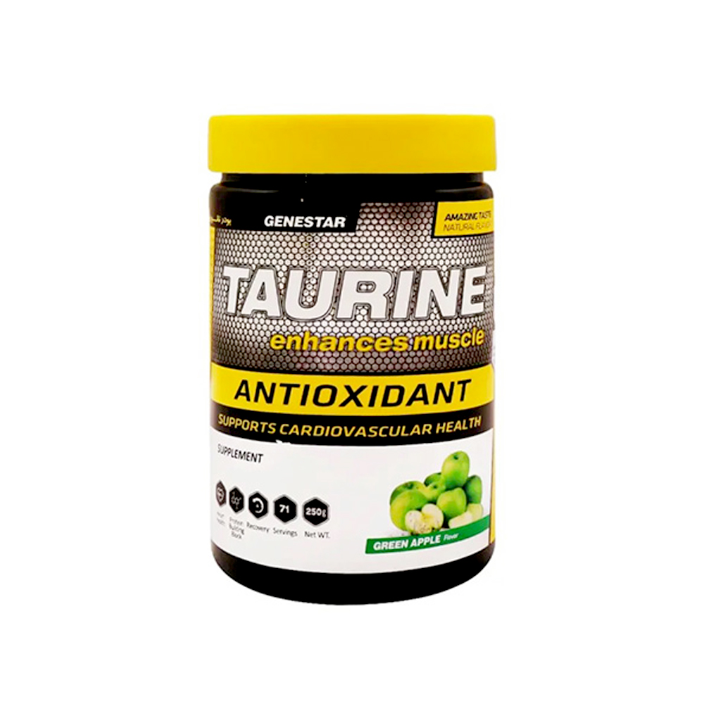 تائورین پودر خوراکی با طعم سیب (ژن استار)
