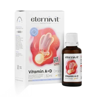 قطره ويتامين A + D اترنيويت 30 ml طعم موز روشا زيست پارسين