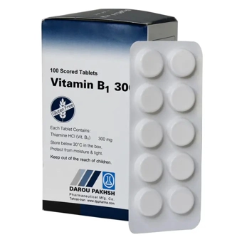 قرص ويتامين B1 300mg داروپخش 100 عددي