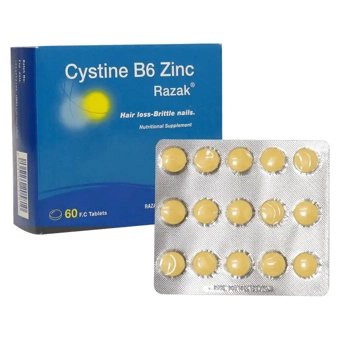 قرص سیستئین ب-6 زینک 60 عددی رازک