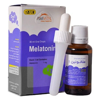 قطره ملاتونین 1 mg آمی ویتال 30 ml طعم لیمو پرتقال داروسازی امین