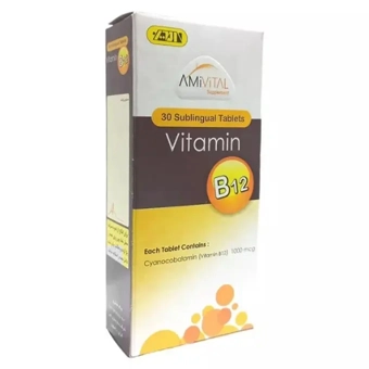 قرص زير زباني ويتامين B12 1000µg آمي ويتال 30 عددي امين