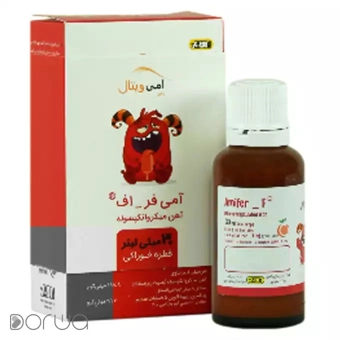 قطره آمی فر اف  آمی ویتال 30 ml طعم پرتقال داروسازی امین ایران