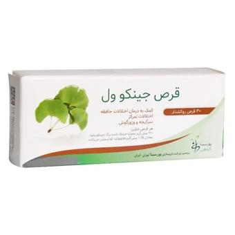 قرص روکشدار جینکو ول پورسینا 30 عددی داروسازی پورسینا ایران