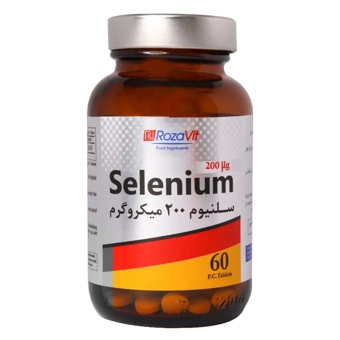 قرص سلنيوم رزاويت 200 µg روز دارو 60 عددي