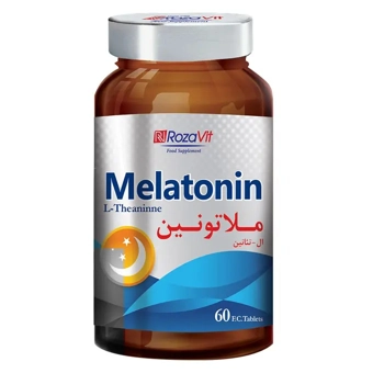 قرص روکشدار ملاتونین + ال تئانین رزاویت 60 عددی روز دارو ایران