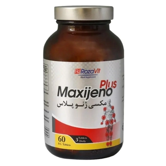 قرص روکشدار مکسی ژنو پلاس رزاویت 60 عددی روز دارو