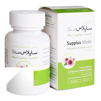 کپسول اکیناسه + ویتامین C + زینک ساپلاس مدز 60 عددی طبیعت زنده