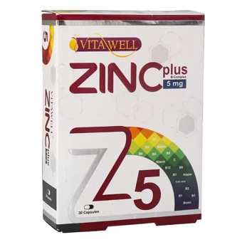 کپسول زینک پلاس 5 mg ویتاول 30 عددی مهبان دارو ایران