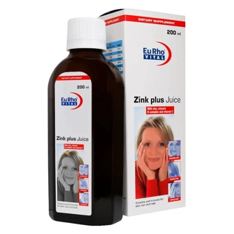 شربت زینک پلاس یوروویتال 200 ml طعم پرتقال حکیمان طب کار
