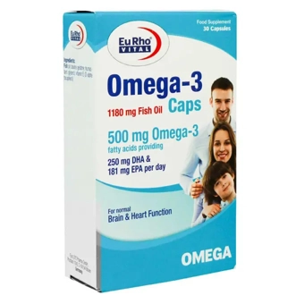 سافت ژل امگا 3 500 mg یوروویتال 30 عددی حکیمان طب کار