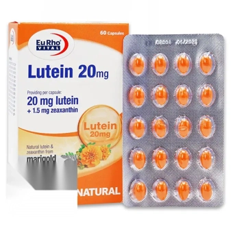 سافت ژل لوتئین 20mg یوروویتال 60 عددی حکیمان طب کار