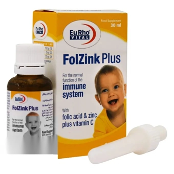 قطره فول زینک پلاس یوروویتال 30 ml طعم پرتقال حکیمان طب کار ایران