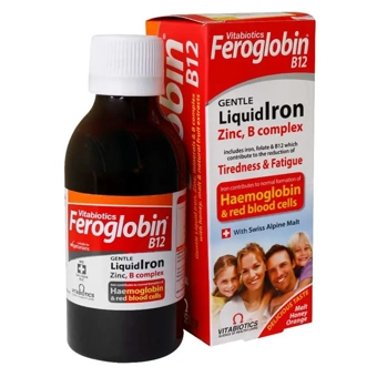 شربت فروگلوبین B12 ویتابیوتیکس 200 ml طعم پرتقال ویتا آریا