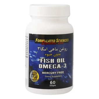 سافت ژل روغن ماهی امگا 3 بدون جیوه فرمولیتد ساینسز 60 عددی آدونیس کیش