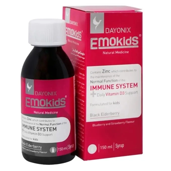 شربت دایونیکس اموکیدز  دایونیکس فارما 150 ml طعم بلوبری و توت فرنگی امید دارو سلامت ایران