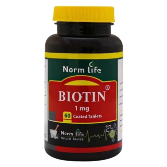قرص بيوتين نورم لايف 1mg وانا دارو گستر 60 عددي
