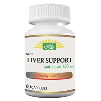 کپسول نوتری لیور ساپورت 150 mg NUTRI CENTURY 60 عددی لیوار