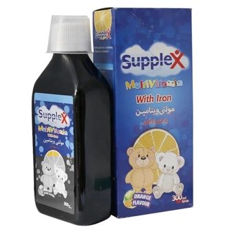 شربت مولتی ویتامین به همراه آهن ساپلکس 300 ml طعم پرتقال خرمشهر دارو