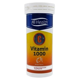 قرص جوشان ويتامين C هاي هلث 1000mg طعم انبه 10 عددي دارو سلامت فارمد